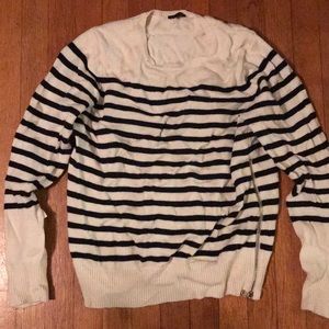Black and white striped sweater - AnnTaylor - L